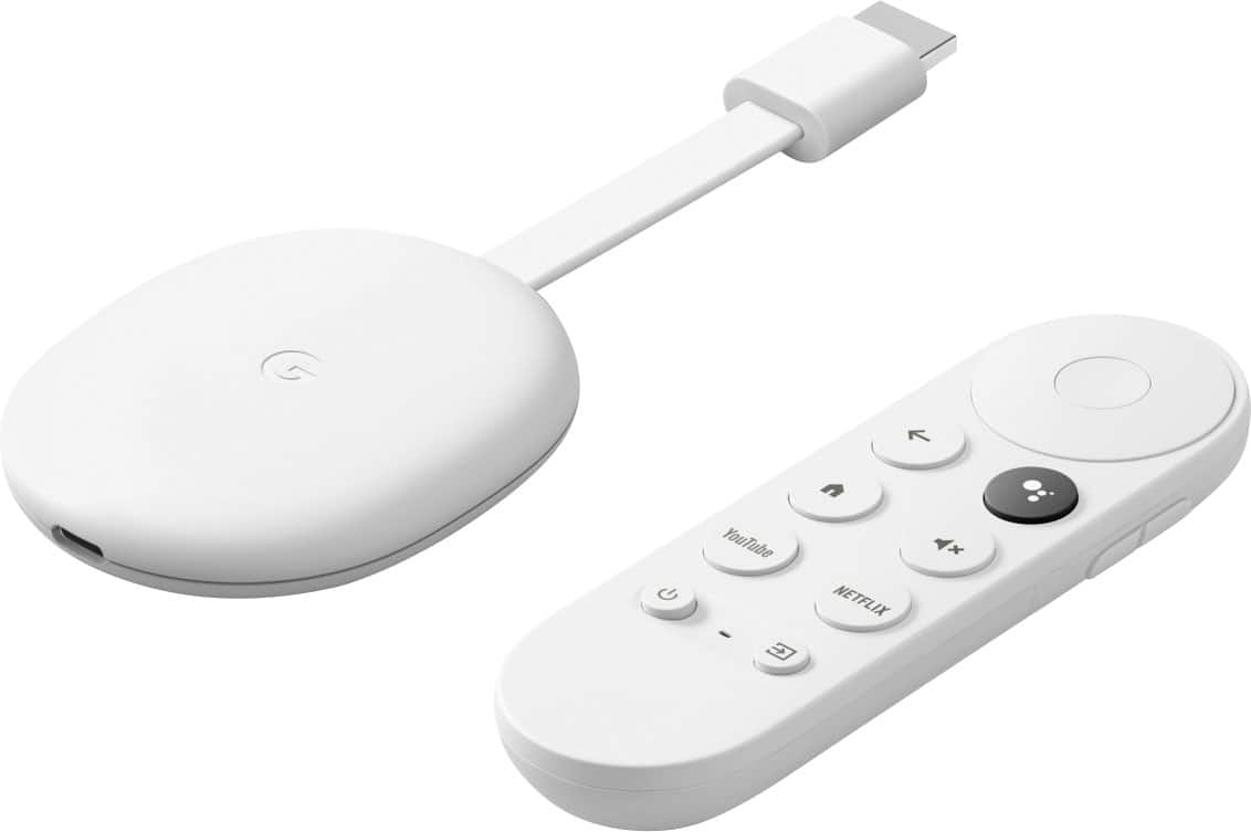 Chromecast with Google TV HD Snow GA03131 US Best Buy