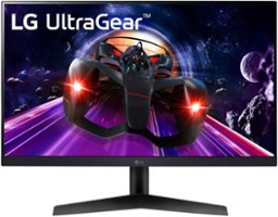 LG - UltraGear 24" IPS LED FHD FreeSync Monitor with HDR (HDMI, DisplayPort) - Black - Front_Zoom