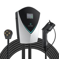 Lectron - J1772 Electric Vehicle (EV) Charger with NEMA 14-50 Hardwired - up to 40A - 20' - Black - Front_Zoom