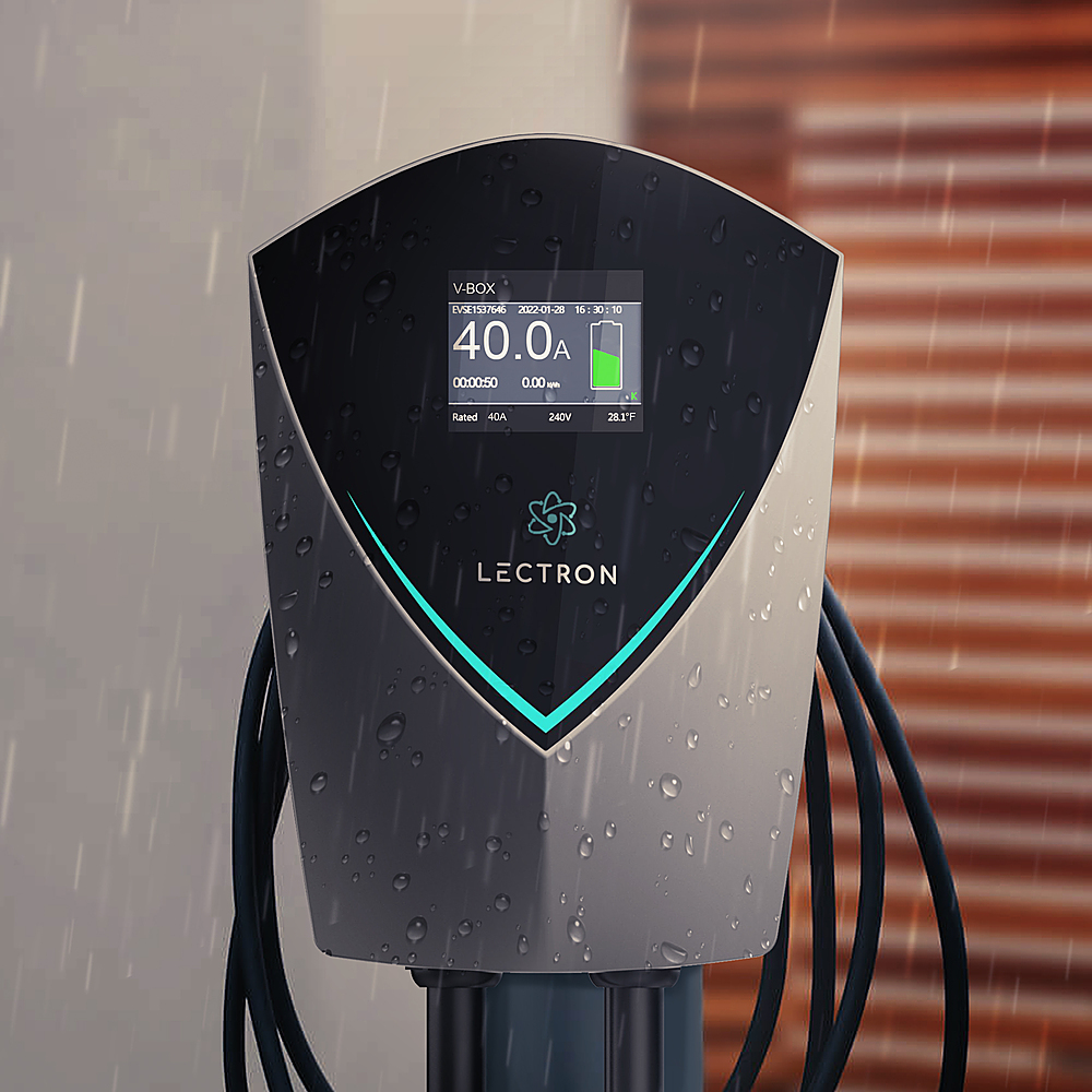 Lectron J1772 Electric Vehicle (EV) Charger with NEMA 1450 Hardwired