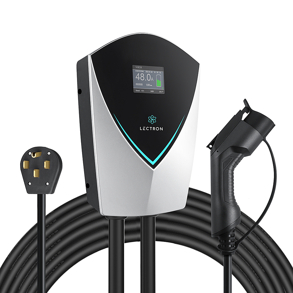 Tesla J1772 Wall Connector - Electric Vehicle (EV) Charger for All EVs -  Level 2 - up to 48A with 24' Cable - Designed for Any J1772 EV Model