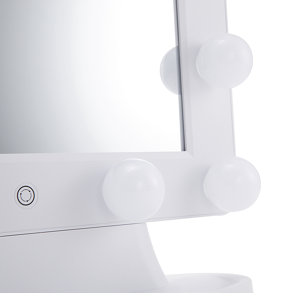 Glo-Tech Lighted Edge LED Vanity Mirror White 38719 - Best Buy