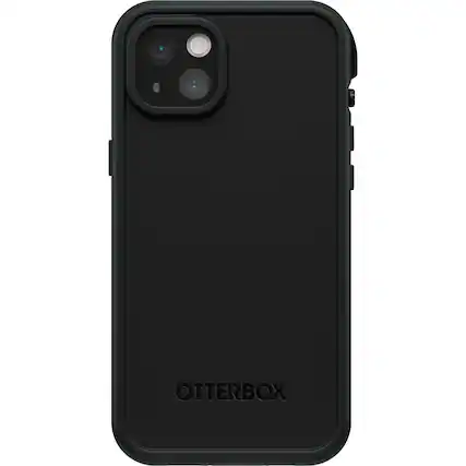 Front. OtterBox - Frē Series for MagSafe Hard Shell Case for Apple iPhone 14 Plus - Black.