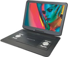 Proscan - 13.3" Portable DVD Player - Black - Black - Front_Zoom