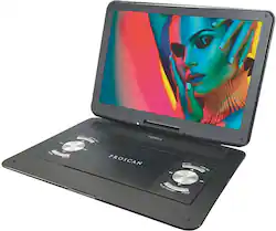 Proscan - 13.3" Portable DVD Player - Black - Front_Zoom