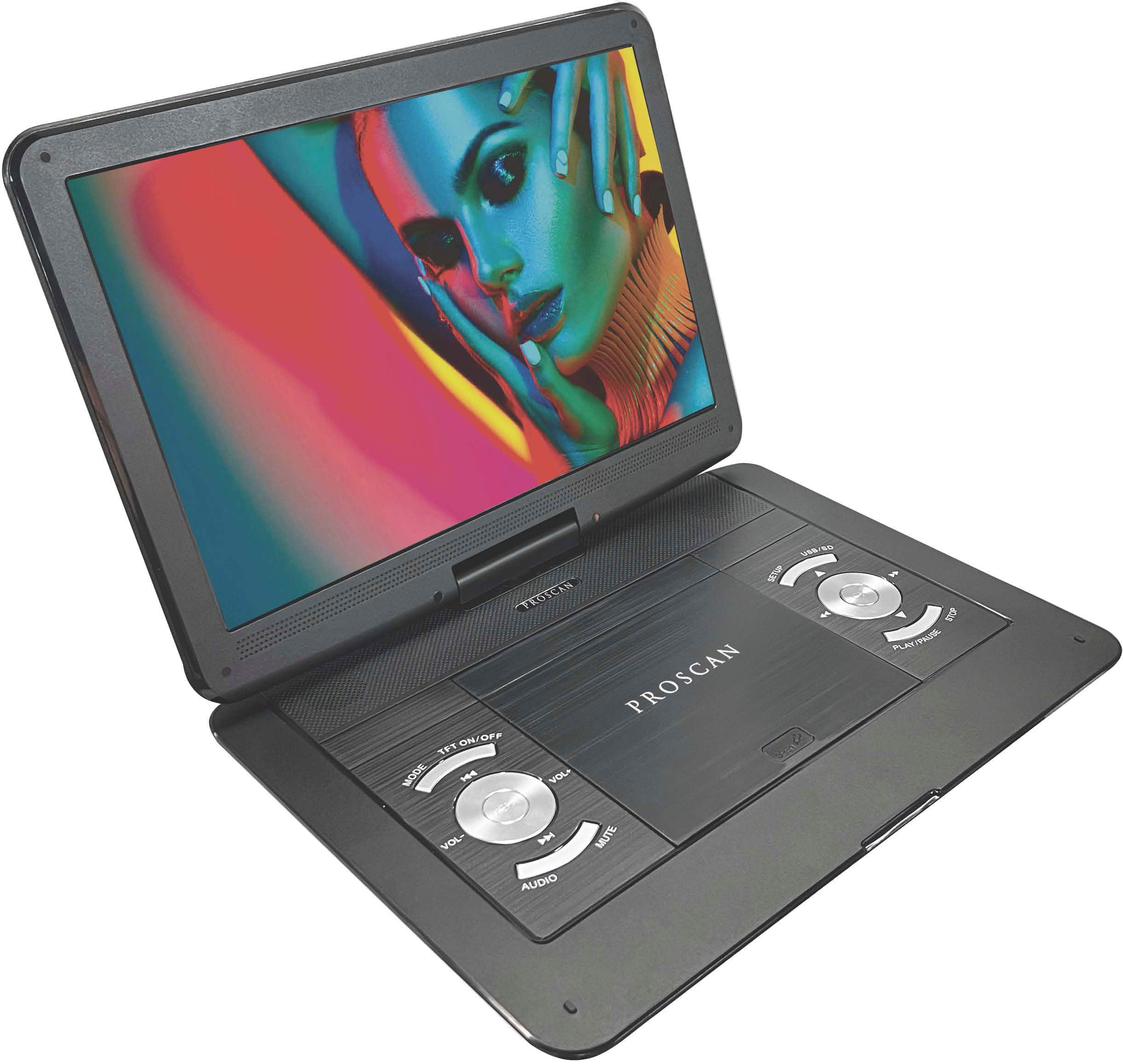 Alt View 3. Proscan - 13.3" Portable DVD Player - Black.