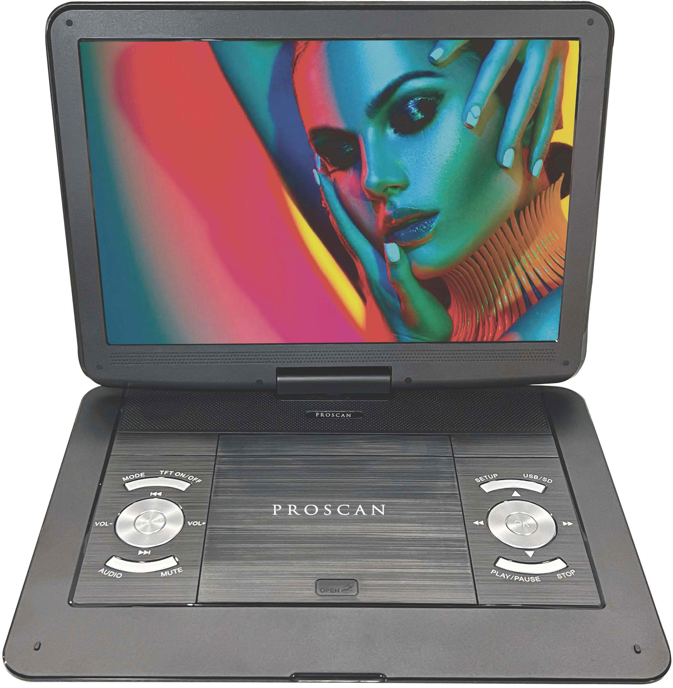 Alt View 4. Proscan - 13.3" Portable DVD Player - Black.