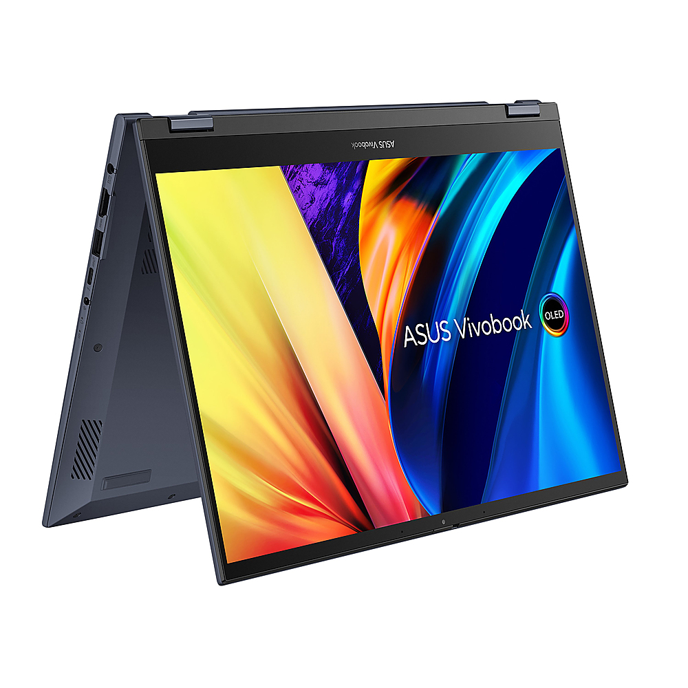 Angle View: ASUS - Vivobook S 14 Flip TP3402 14" Laptop - Intel Core i5 - Memory - 512 GB SSD - Quiet Blue
