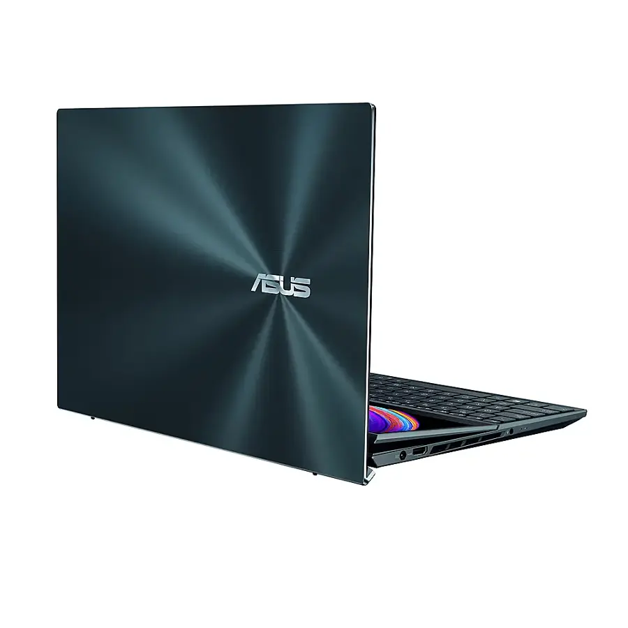Alt View 7. ASUS - Zenbook Pro Duo 15 Touch Laptop OLED - Intel Core i9 with 32GB RAM - NVIDIA GeForce RTX 3070 Ti - 1TB SSD - Celestial Blue.