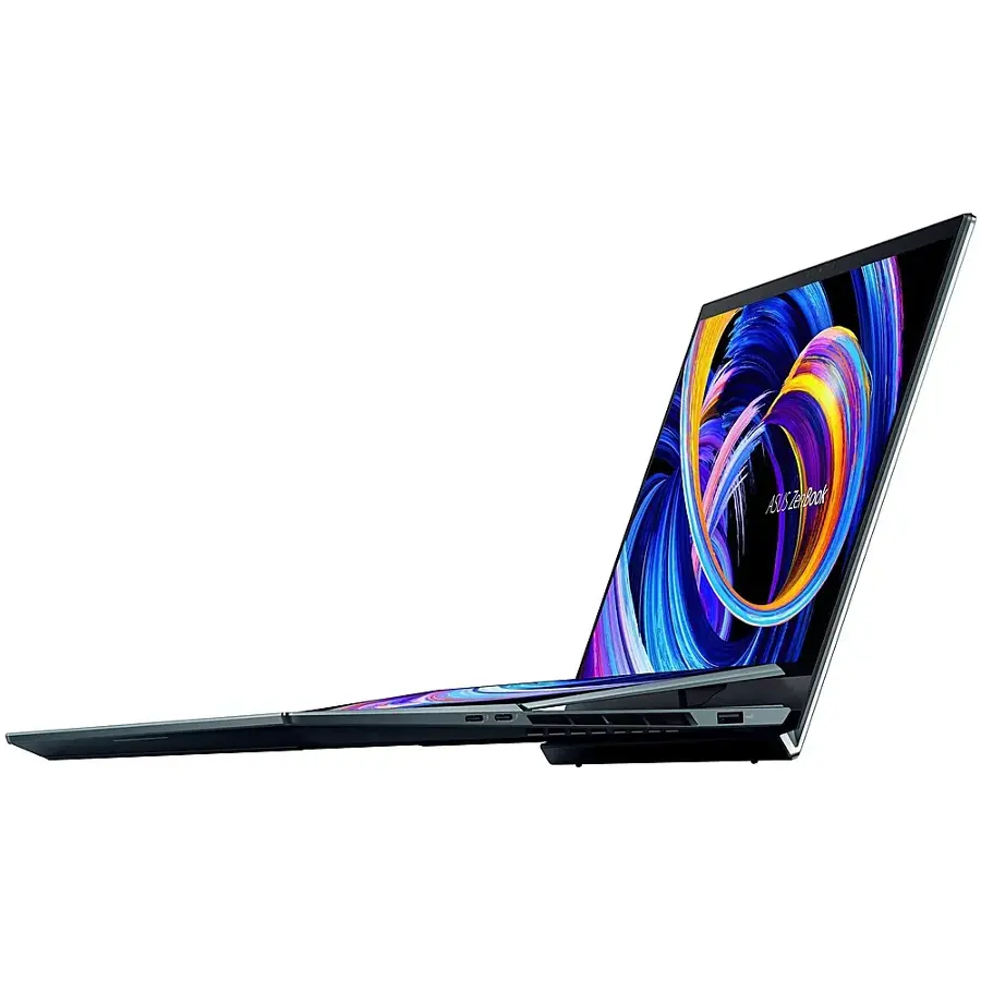 Alt View 19. ASUS - Zenbook Pro Duo 15 Touch Laptop OLED - Intel Core i9 with 32GB RAM - NVIDIA GeForce RTX 3070 Ti - 1TB SSD - Celestial Blue.