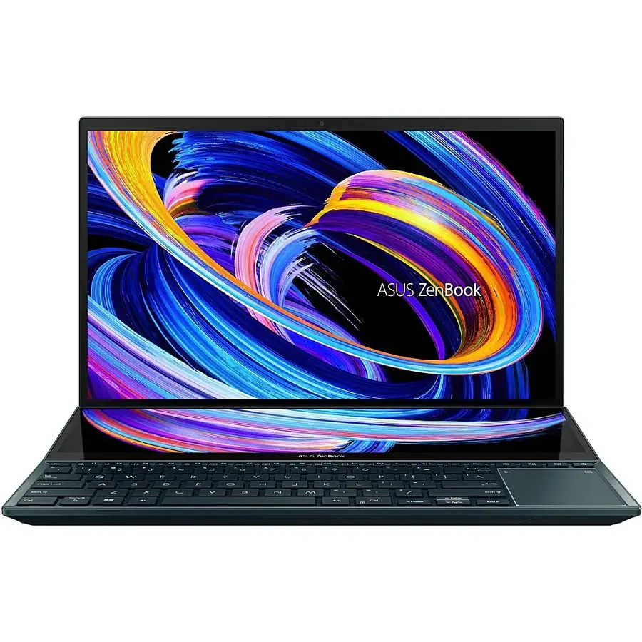 Alt View 21. ASUS - Zenbook Pro Duo 15 Touch Laptop OLED - Intel Core i9 with 32GB RAM - NVIDIA GeForce RTX 3070 Ti - 1TB SSD - Celestial Blue.