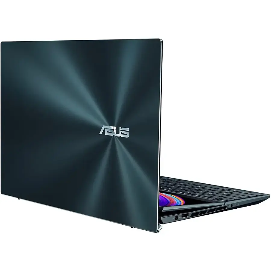 Alt View 27. ASUS - Zenbook Pro Duo 15 Touch Laptop OLED - Intel Core i9 with 32GB RAM - NVIDIA GeForce RTX 3070 Ti - 1TB SSD - Celestial Blue.