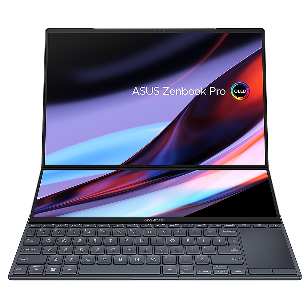ASUS – Zenbook Pro 14 Duo OLED UX8402 14.5″ Laptop – Intel Core i7 – Memory – 1 TB SSD – Tech Black