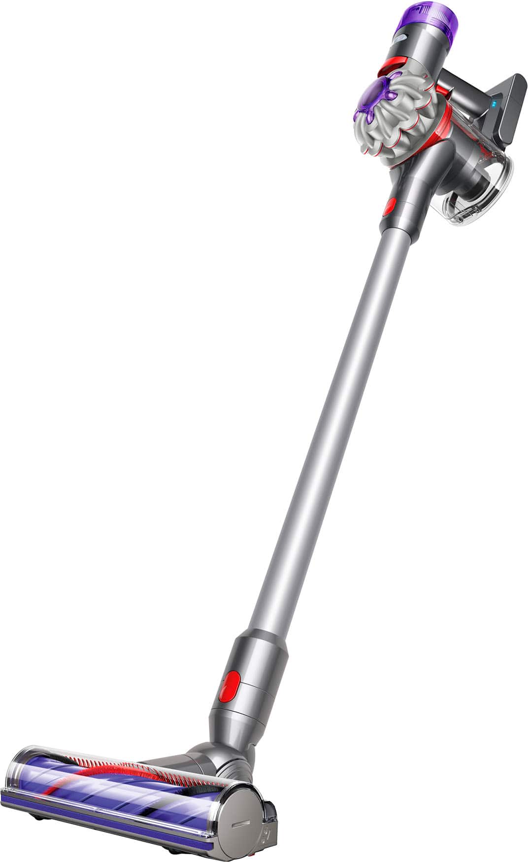 Front. Dyson - V7 Advanced Origin Cordless Vacuum - Silver.