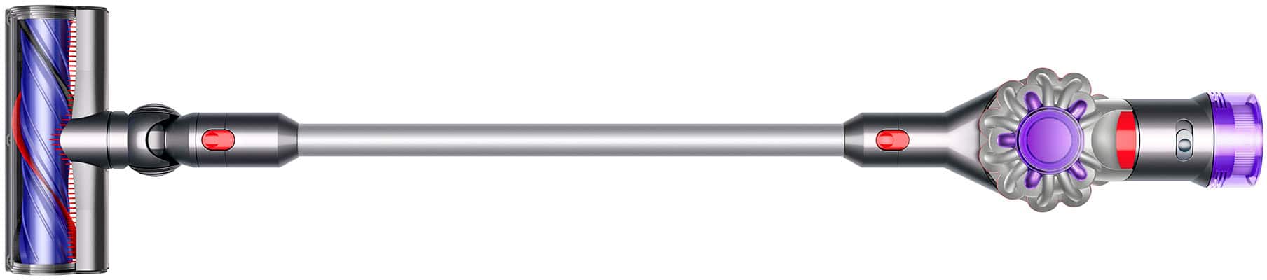 Alt View 16. Dyson - V7 Advanced Origin Cordless Vacuum - Silver.