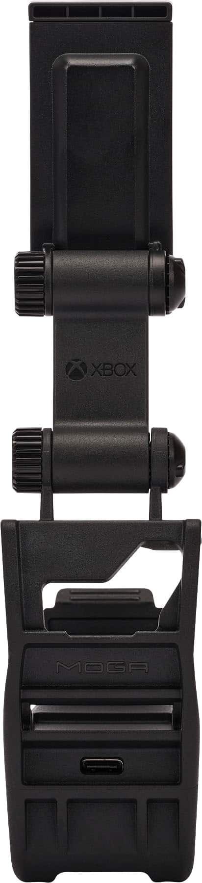 Back. PowerA - MOGA Play & Charge Gaming Clip for Xbox Wireless Controllers - Black.