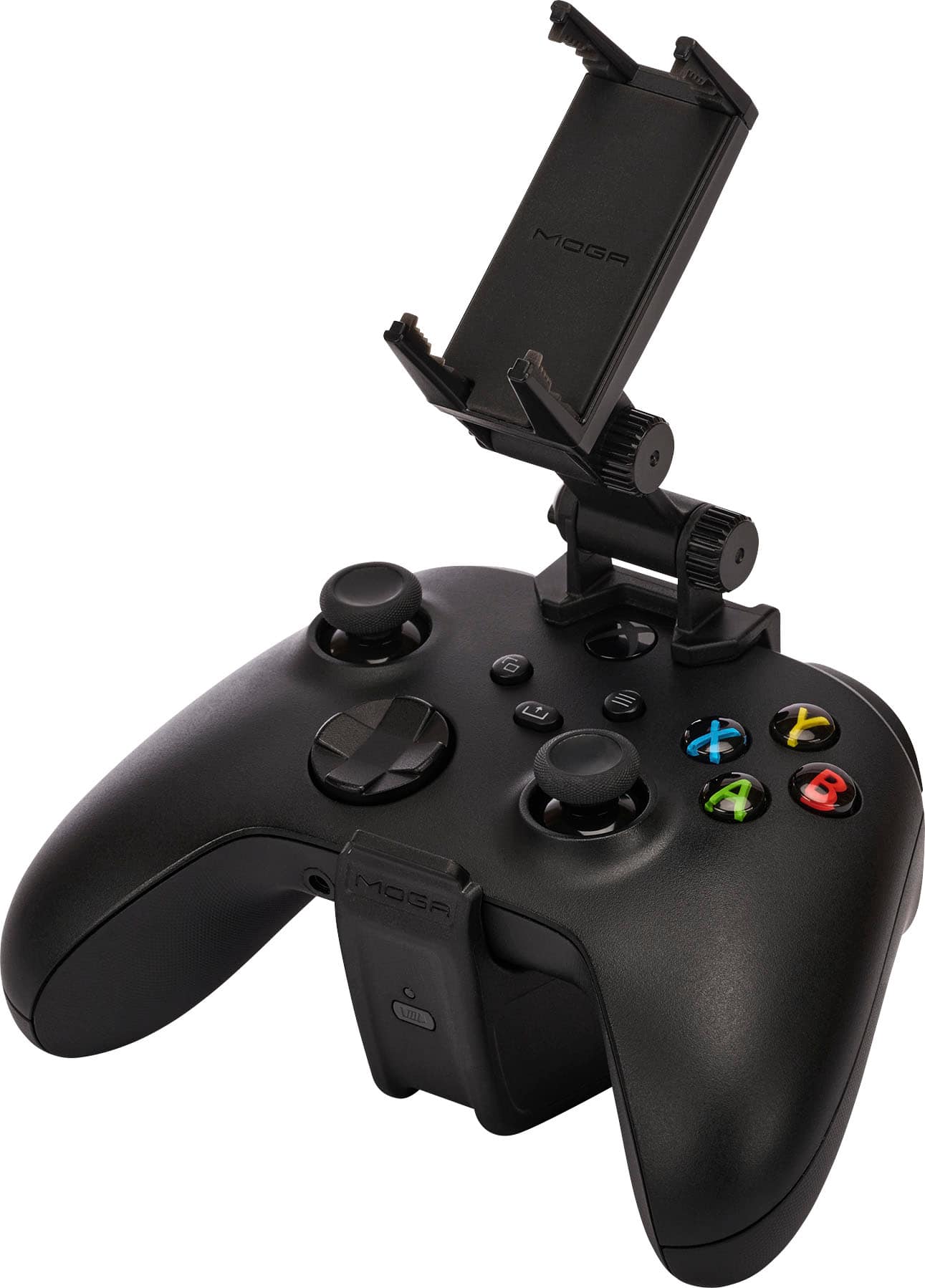 Left. PowerA - MOGA Play & Charge Gaming Clip for Xbox Wireless Controllers - Black.