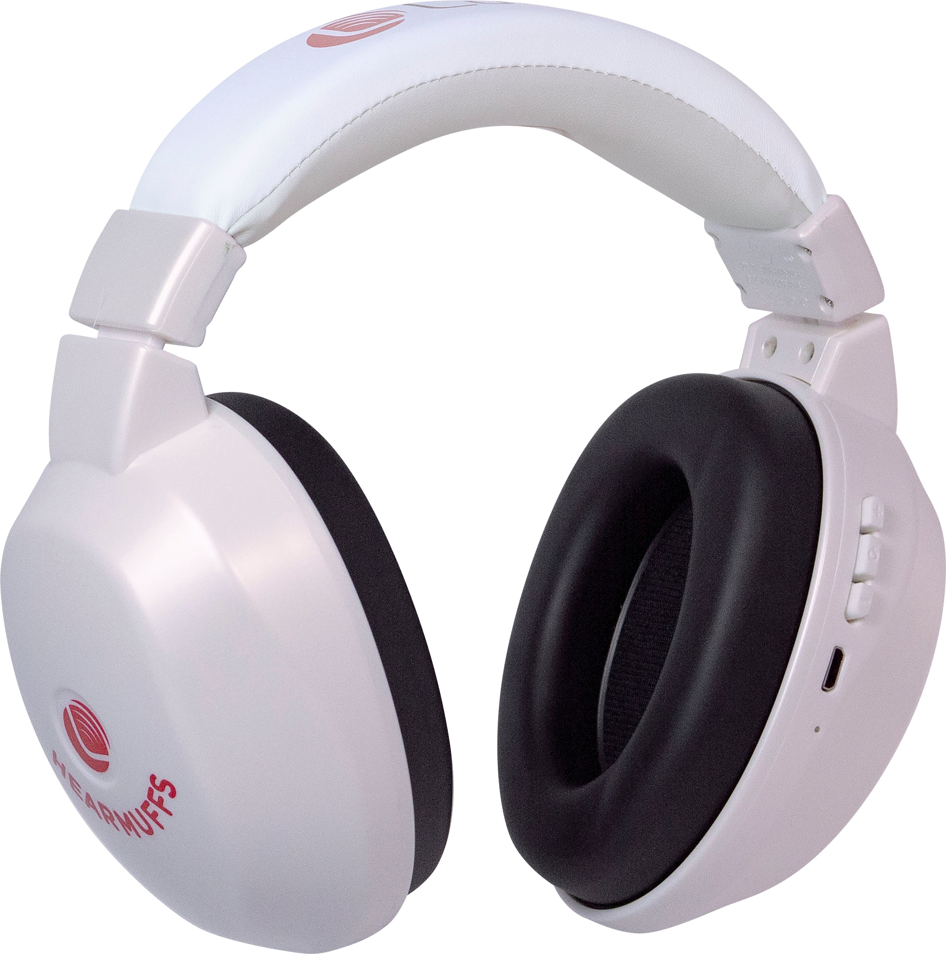 Angle View: Lucid Hearing - Bluetooth HearMuffs for Children - Hearing Protection Ear Muffs Ideal for Kids 5-10 Years Old - WHITE