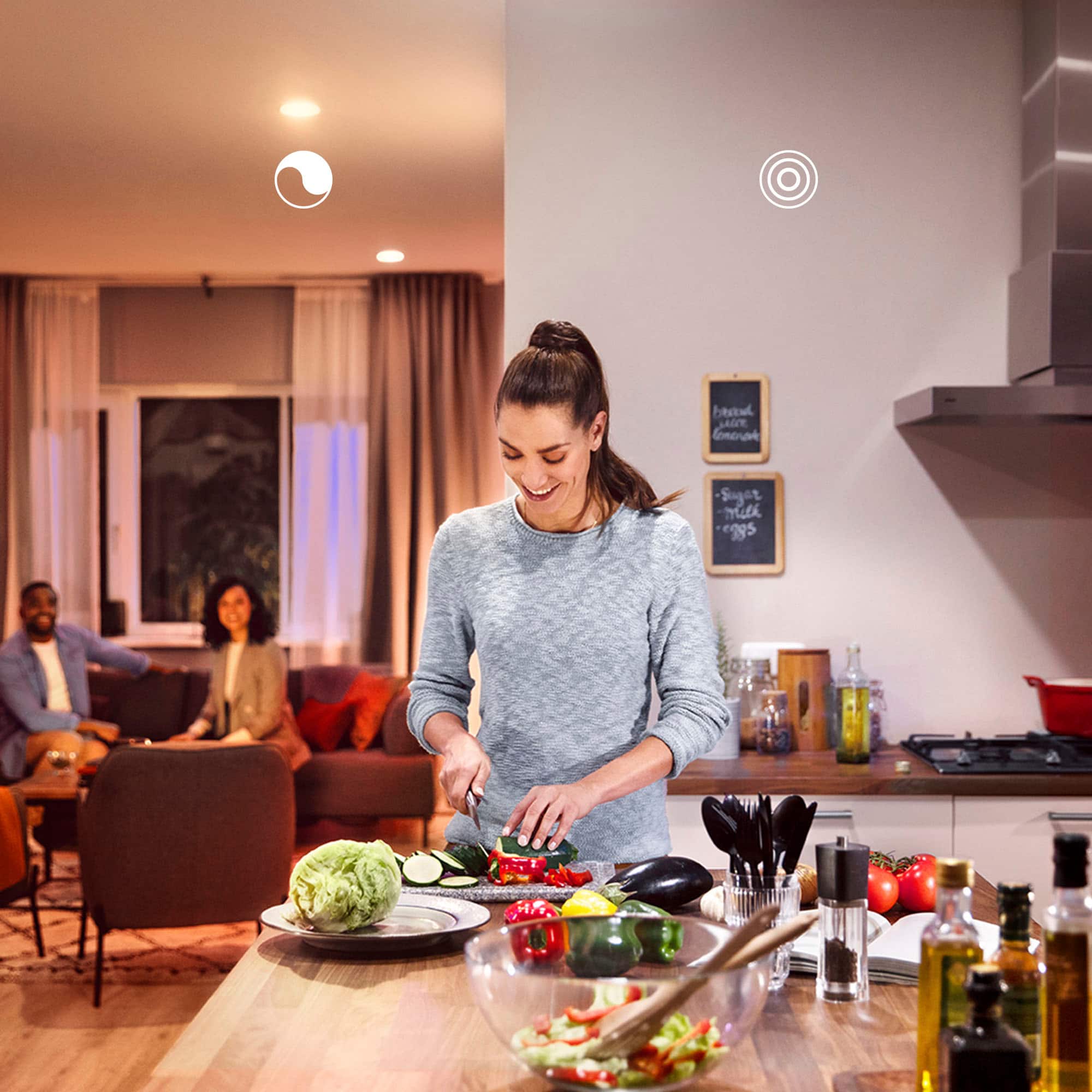 Alt View 12. Philips - Hue BR30 Bluetooth 85W Smart LED Bulb (2-Pack) - White Ambiance.