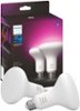 Philips - Hue BR30 Bluetooth 85W Smart LED Bulb (2-Pack) - White and Color Ambiance