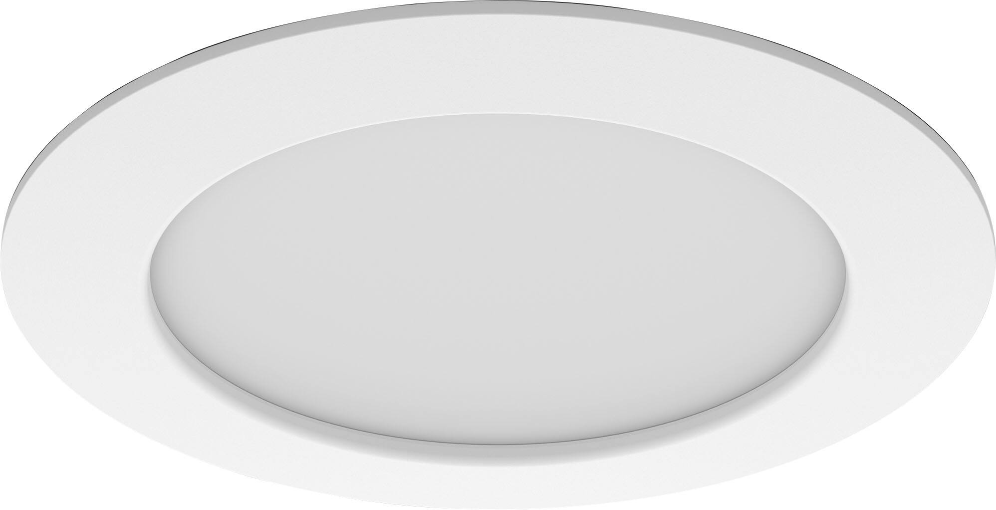 Angle. Philips - Geek Squad Certified Refurbished Hue Slim Downlight 6" - White and Color Ambiance.