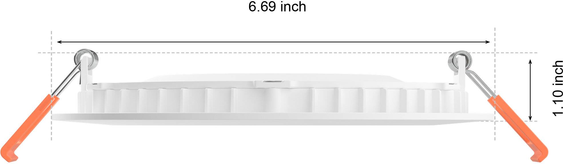 Left. Philips - Hue Bluetooth Slim Downlight 6" - White and Color Ambiance.