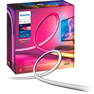 Philips - Hue Play Gradient Lightstrip for 24" to 27" PC - White