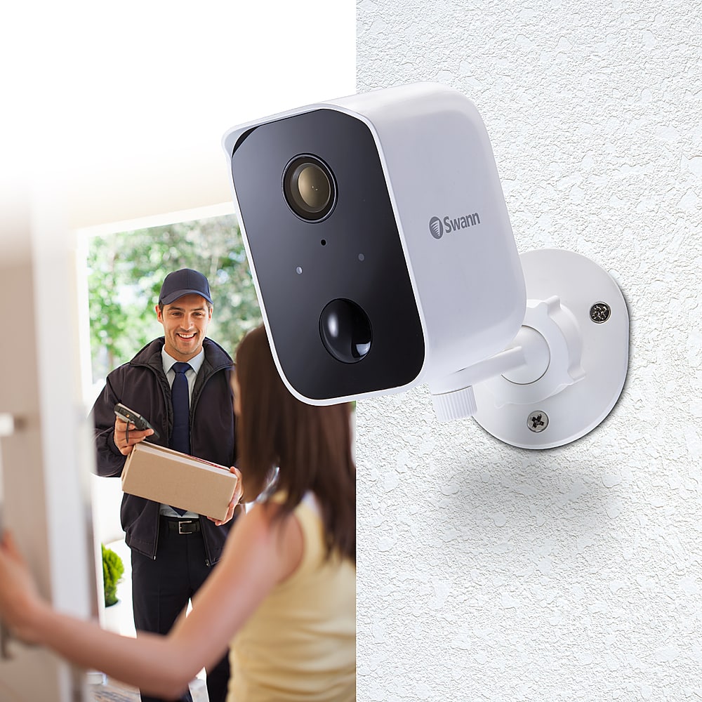 Left View: Swann - CoreCam Indoor/Outdoor Wireless 1080p Security Camera