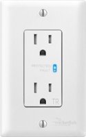 Rocketfish™ - 2-Outlet In-Wall Surge Protector - White - Front_Zoom