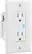 Alt View 11. Rocketfish™ - 2-Outlet In-Wall Surge Protector - White.