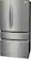 Angle. Frigidaire - Gallery 22.1 Cu. Ft. Counter-Depth 4-Door French Door Refrigerator - Stainless steel.
