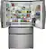 Alt View 2. Frigidaire - Gallery 22.1 Cu. Ft. Counter-Depth 4-Door French Door Refrigerator - Stainless steel.
