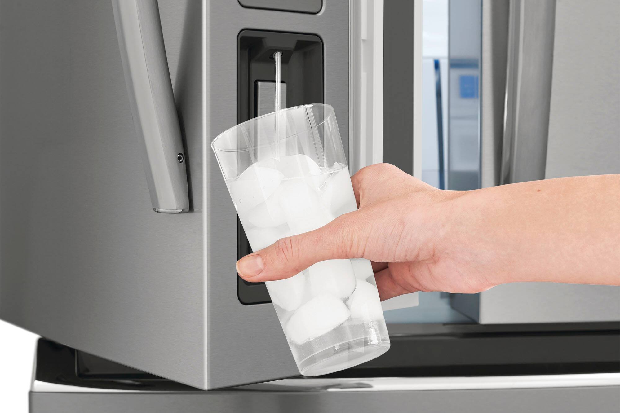 Alt View 5. Frigidaire - Gallery 22.1 Cu. Ft. Counter-Depth 4-Door French Door Refrigerator - Stainless steel.