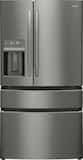 Frigidaire - Gallery 36 in. Wide 21.5 Cu. Ft. Counter-Depth 4-Door French Door Refrigerator - Black Stainless Steel