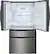 Alt View 3. Frigidaire - Gallery 21.5 Cu. Ft. Counter-Depth 4-Door French Door Refrigerator - Black Stainless steel.