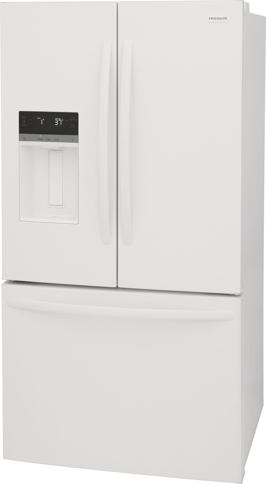 Angle View: Frigidaire - 27.8 Cu. Ft. French Door Refrigerator - White