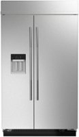 JennAir - 29.4 Cu. Ft. Side-by-Side Refrigerator with Water Dispenser - Stainless Steel - Front_Zoom