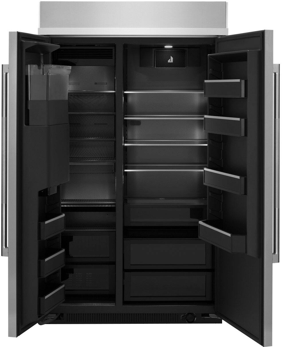 Alt View 1. JennAir - 29.4 Cu. Ft. Side-by-Side Refrigerator with Water Dispenser - Stainless Steel.