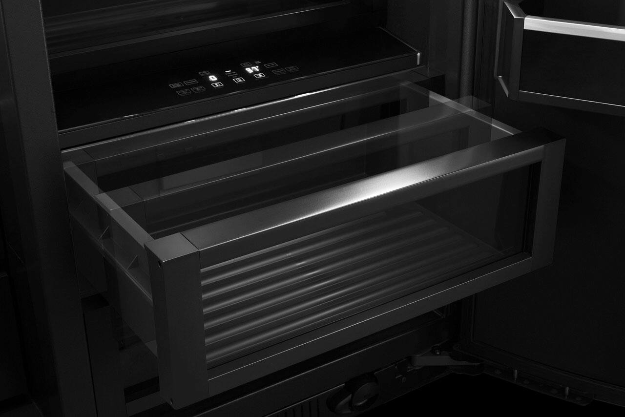 Alt View 11. JennAir - 29.4 Cu. Ft. Side-by-Side Refrigerator with Capacitive Touch Controls - Custom Panel Ready.