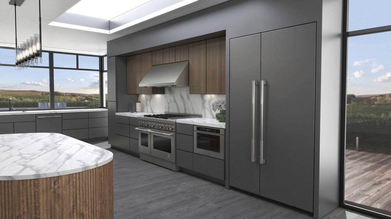 Alt View 12. JennAir - 29.4 Cu. Ft. Side-by-Side Refrigerator with Capacitive Touch Controls - Custom Panel Ready.