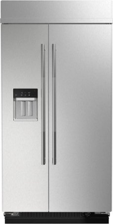 JennAir - 25.5 Cu. Ft. Side-by-Side Refrigerator with Water Dispenser - Stainless Steel