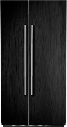 JennAir - 25.5 Cu. Ft. Side-by-Side Refrigerator with Capacitive Touch Controls - Custom Panel Ready