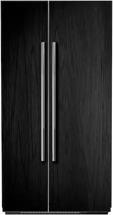 Front. JennAir - 25.5 Cu. Ft. Side-by-Side Refrigerator with Capacitive Touch Controls - Custom Panel Ready.
