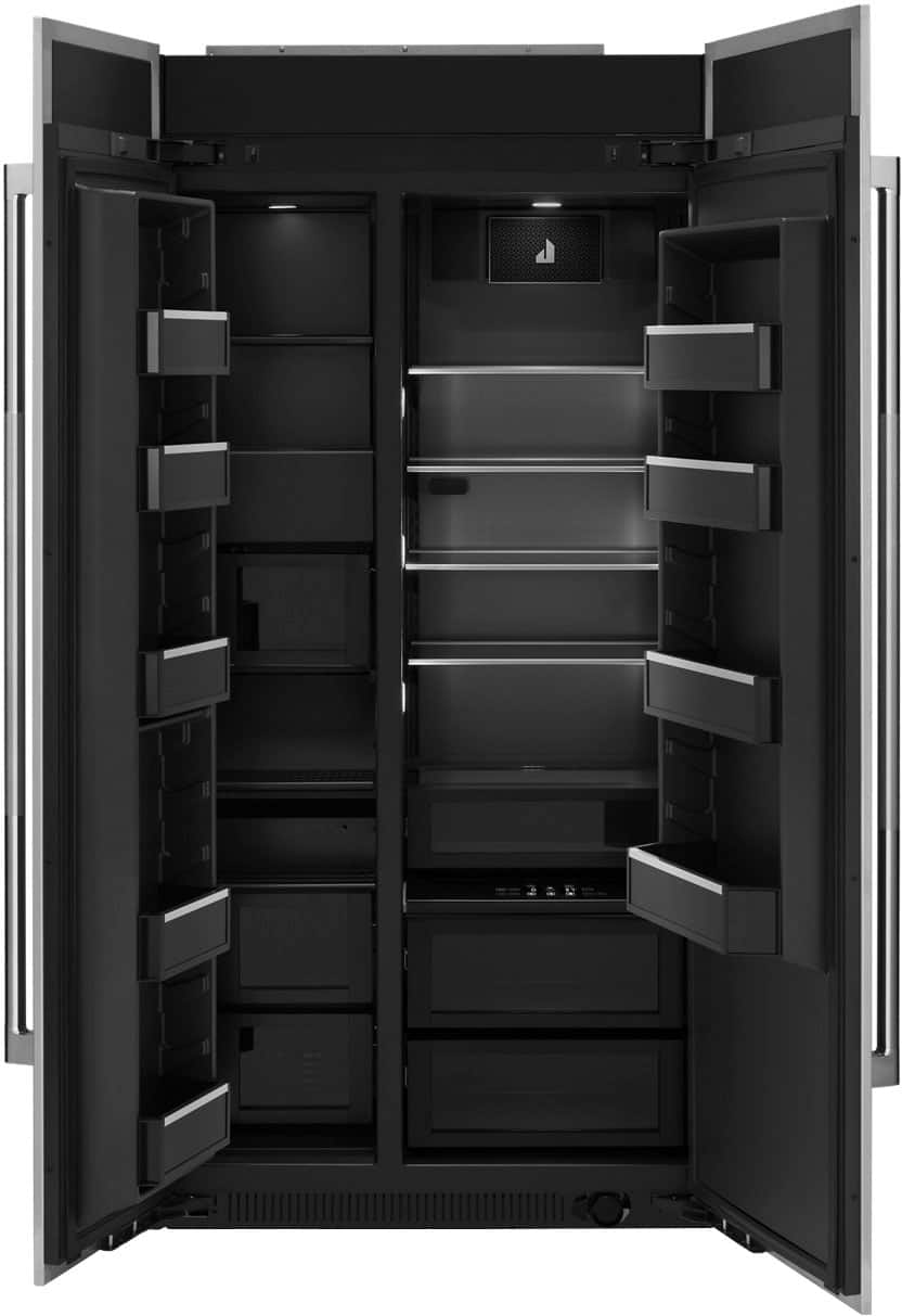 Alt View 1. JennAir - 25.5 Cu. Ft. Side-by-Side Refrigerator with Capacitive Touch Controls - Custom Panel Ready.