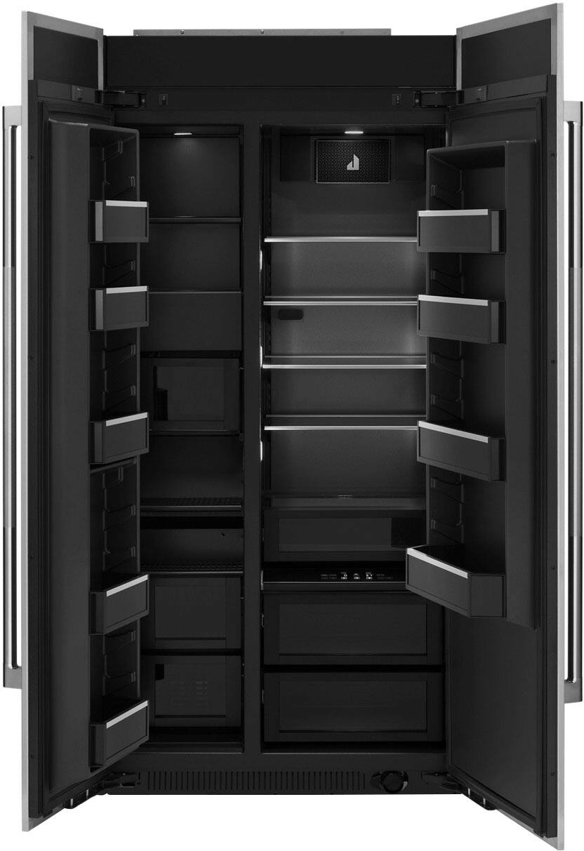 Alt View 1. JennAir - 25.5 Cu. Ft. Side-by-Side Refrigerator with Capacitive Touch Controls - Custom Panel Ready.