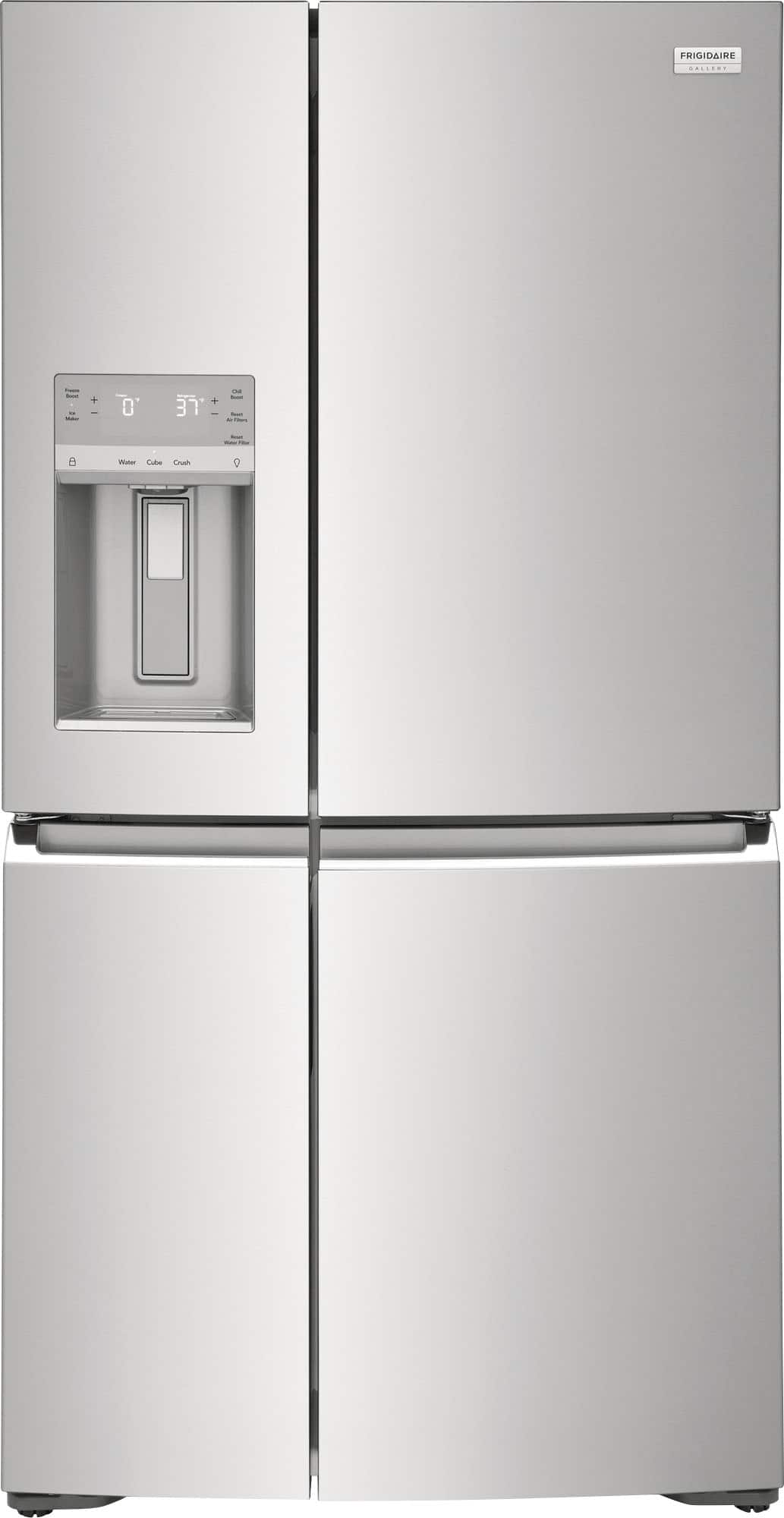 Frigidaire - Gallery 21.3 Cu. Ft. Counter-Depth 4-Door Refrigerator - Stainless Steel - Front_Zoom