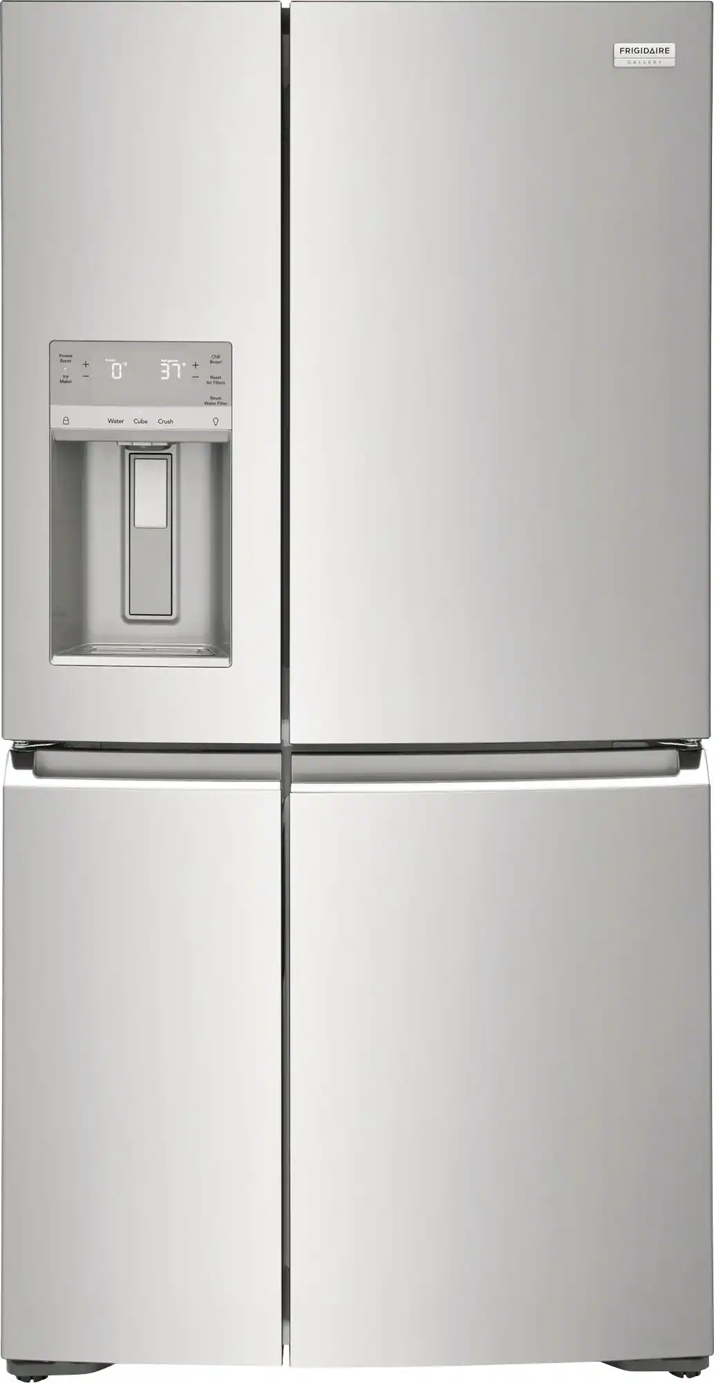 Frigidaire - Gallery 21.3 Cu. Ft. Counter-Depth 4-Door Refrigerator - Smudge Proof Stainless Steel