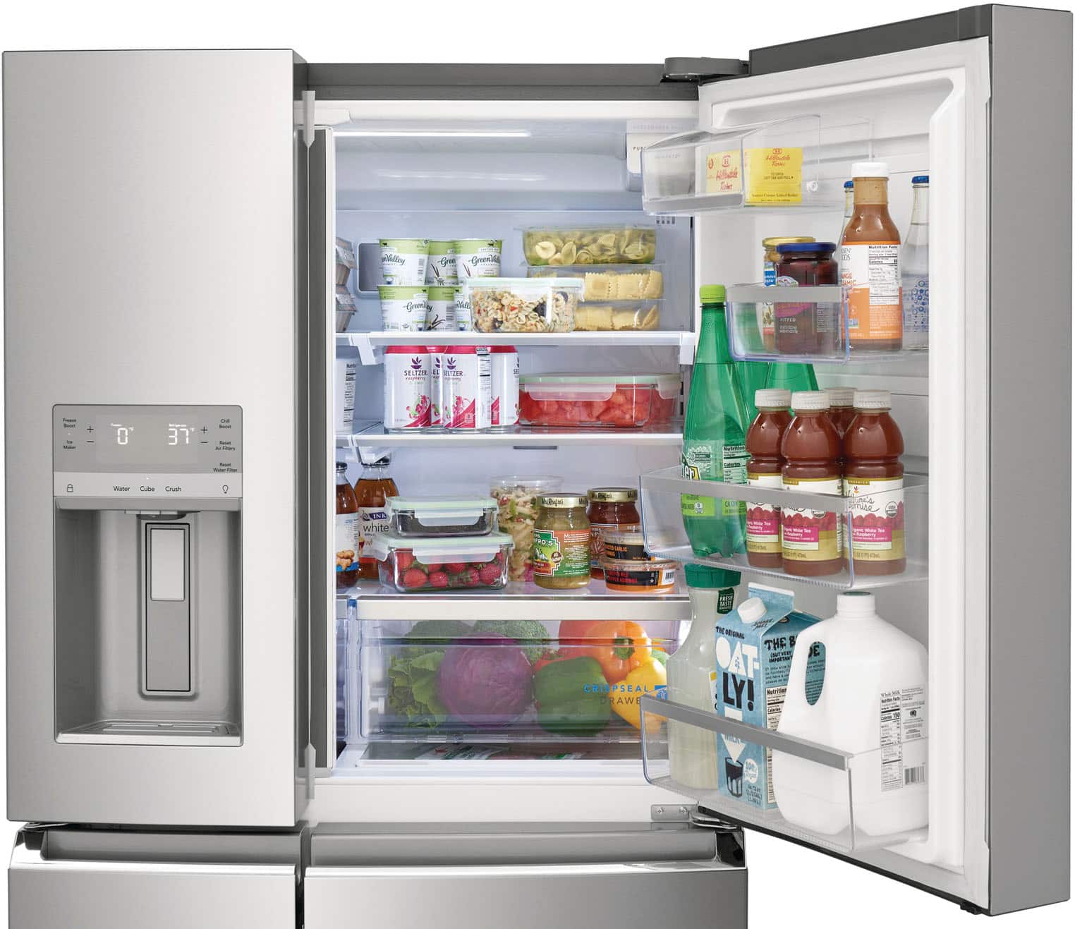 Alt View 14. Frigidaire - Gallery 21.3 Cu. Ft. Counter-Depth 4-Door Refrigerator - Stainless steel.