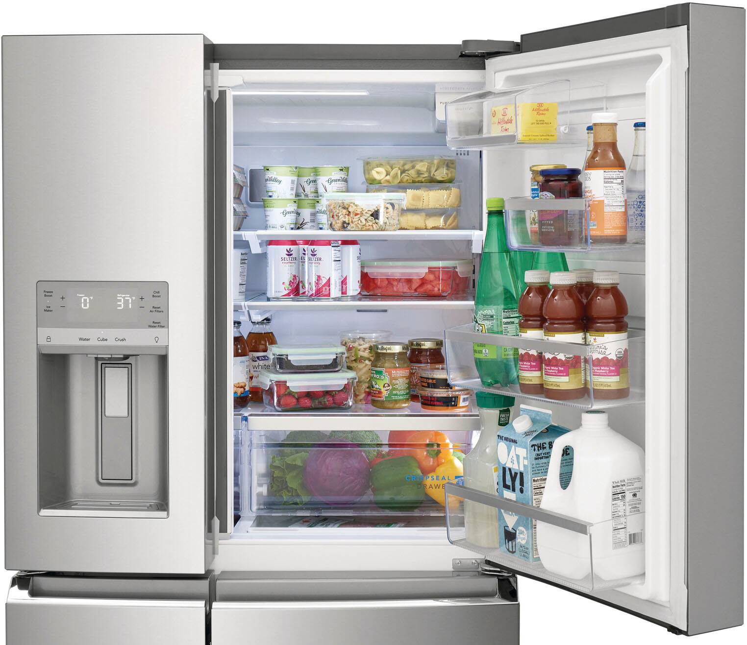 Alt View 14. Frigidaire - Gallery 21.3 Cu. Ft. Counter-Depth 4-Door Refrigerator - Stainless steel.