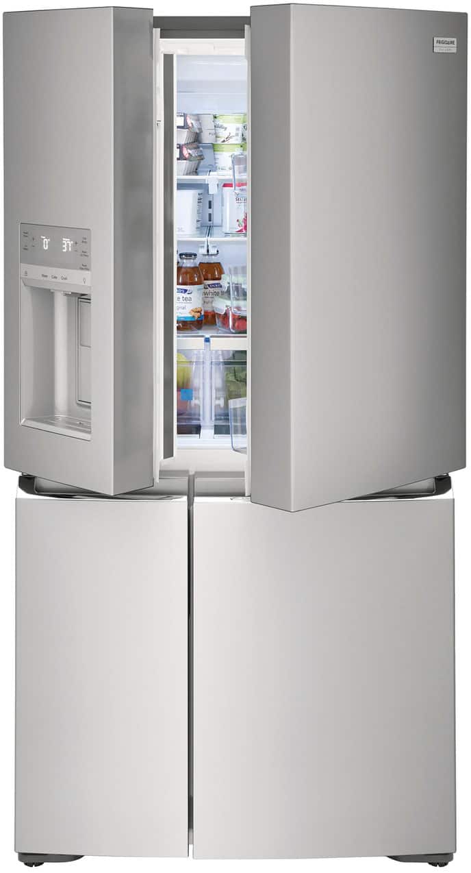 Alt View 16. Frigidaire - Gallery 21.3 Cu. Ft. Counter-Depth 4-Door Refrigerator - Stainless steel.